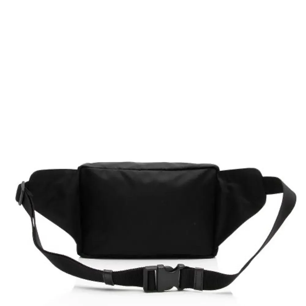 NWT Versace La Medusa Pallazo Black Nylon Fanny Pack Bum Belt Sling Bag $900